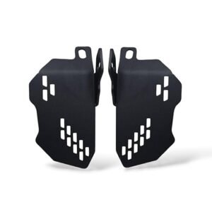 Heavy Metal Motorcycle Footrest |Foot Steps |Black Metal, Compatible with Pulsar NS 400, Both Sides.