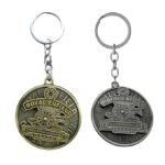 Metallic Black Rotating Keychain - Image 2