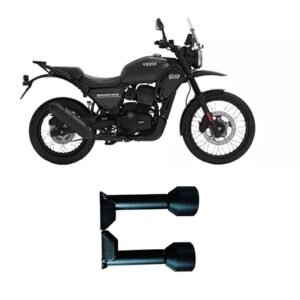 Engine Case Slider Crash Protector | Frame Slider for Yezdi Adventure (Pair | Black, Set of 1)