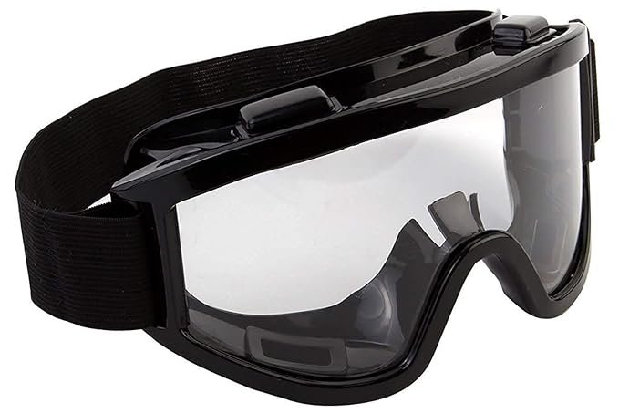 61Xpd8XbP5L._SX679_ 7Trees Adult Motorbike ATV / Dirt Bike Racing Transparent Goggles With Adjustable Strap - Black - Image 1