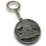 Metallic Black Rotating Keychain