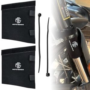 Bike Front Shocker Fork Seal Covers to Protect Suspension Forks from Dust, Dirt, Water, and Debris & Help Extend The Life of The Shocker Universal for All Motorcycle